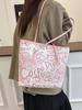 Damen 2025 Graffiti Canvas Tote - Schulterhandtasche mit großem Fassungsvermögen