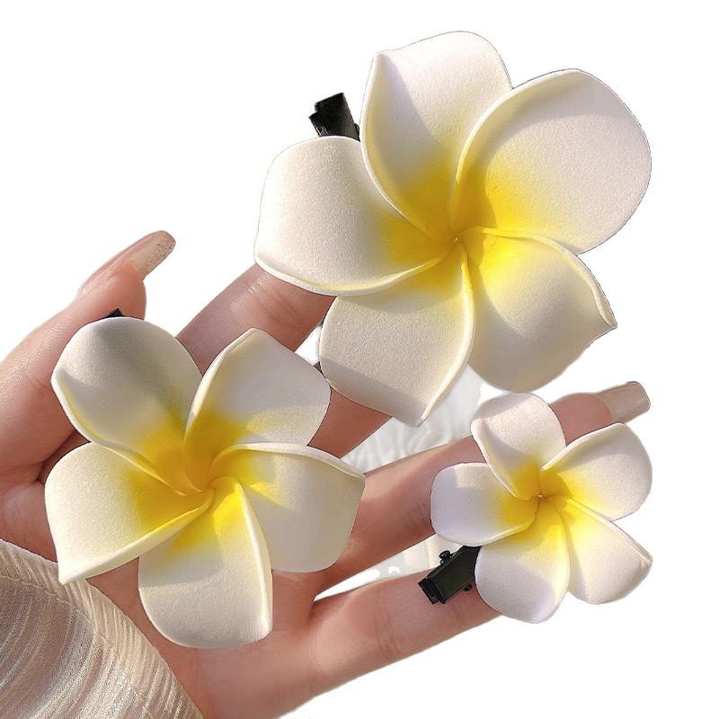 Fairy Egg Flower Hair Clip - Floral Hairpin for Girls' Beach Vacations and Photos