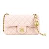Classic Flap CF Sheepskin Material Vintage Gold Chain Bag, Flap Bag, Shoulder Bag, Crossbody Bag Mini AS1787-B02916-NR644