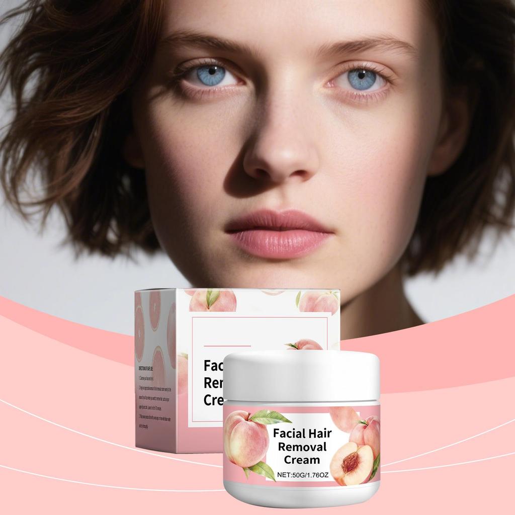 Gentle Facial Hair Removal Cream: Smooth, Moisturizing, Convenient Hair Removal for Lip and Skin.