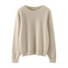 Women's Pure Cashmere Round Neck Sweater - New Fashion, Solid Color, Versatile Warm Knit Pullover