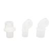 Elbow Straight Connector Set Replacement Accessory for Cardiopulmonary Resuscitation Facial Cover Device