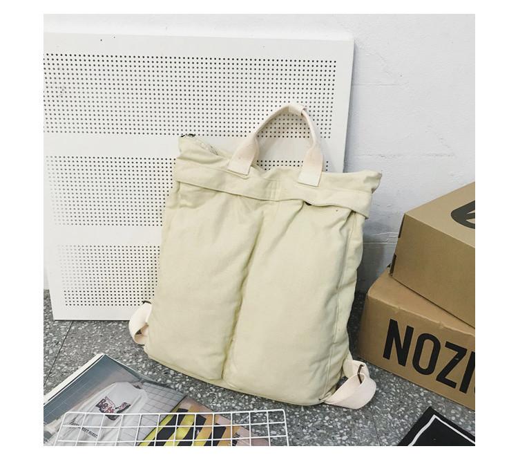 Literary Canvas Backpack Women Korean Fashion Student School Bag Large Capacity Travel Backpack