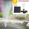 11/15.5cm Solcellsdriven Vattenfontänpump med Panel: 8 - Munstycke Utomhus Vattningssystem, Energi - Trädgårdsdekorationskit