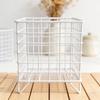 Simple Iron Decorative Container for Shelves Desks and Countertops Easy to Clean Finishes Office Supply Organizers
