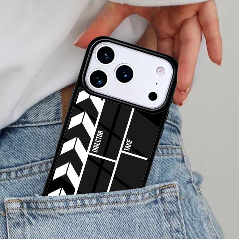 Film Movie Clapperboard Clapper Board Phone Case for iPhone 16e 15 14 13 12 17 Pro Max Plus Air 17pro Cover Coque