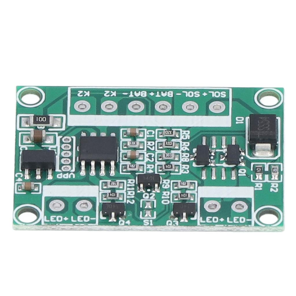 Deska řízení solární lampy na trávník 6V 12V střídavě blikající žlutá 3,7V pomalu blikající výstražné světlo