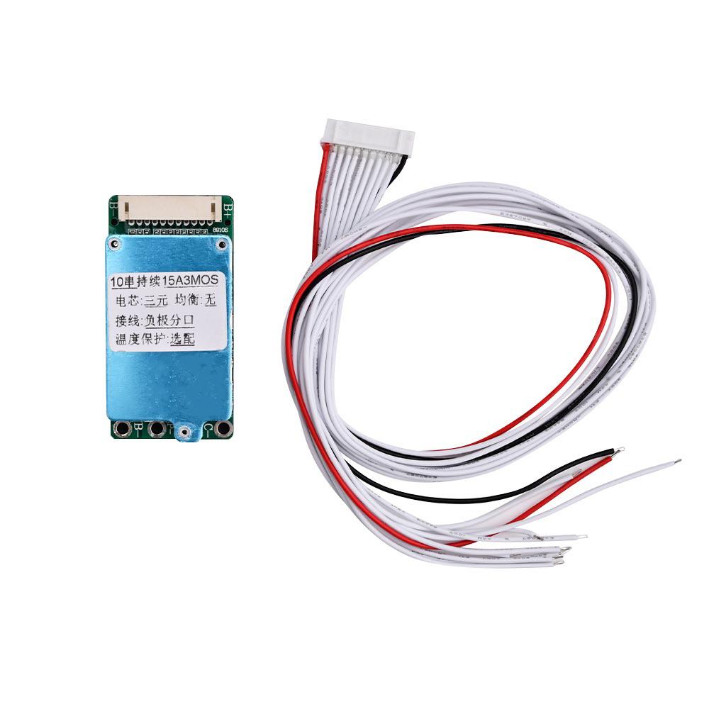 10S 36V 15A 18650 Li-Ion Battery Protection PCB Split port Same port BMS PCB with Balancer for Electric Vehicles