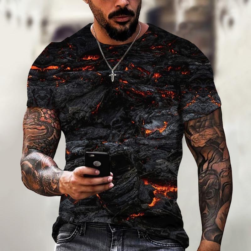 New Fashion Men Viking Tattoo Art T Shirt 3D Print T-shirts Short Sleeve Casual Tops