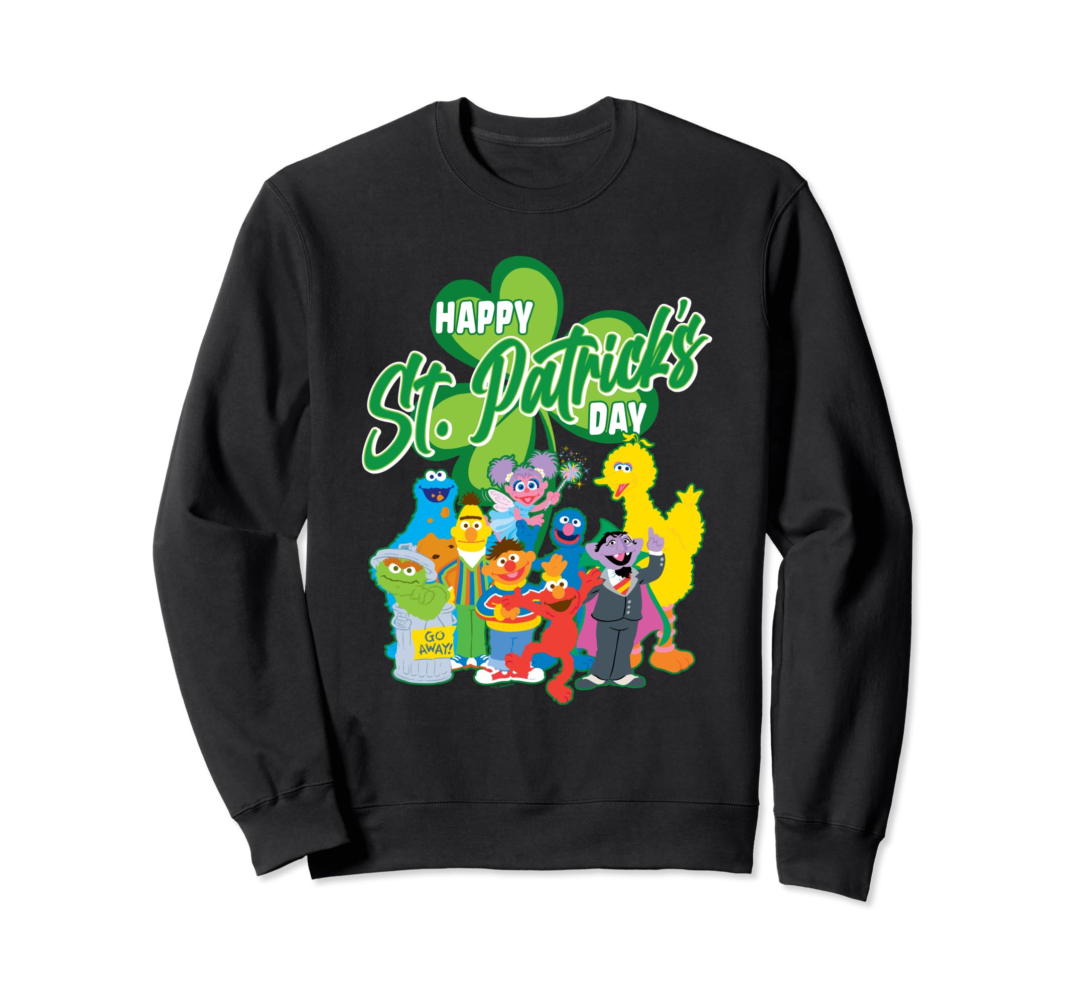 

Sesame Street St. Patrick s Day Big Bird, Elmo, and Cookie Monster Sweatshirt