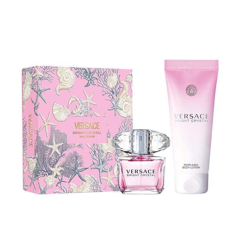 VERSACE Pink Diamond Crystal Perfume Gift Box Set Eau De Toilette Perfume 90ml+Body Lotion 150ml