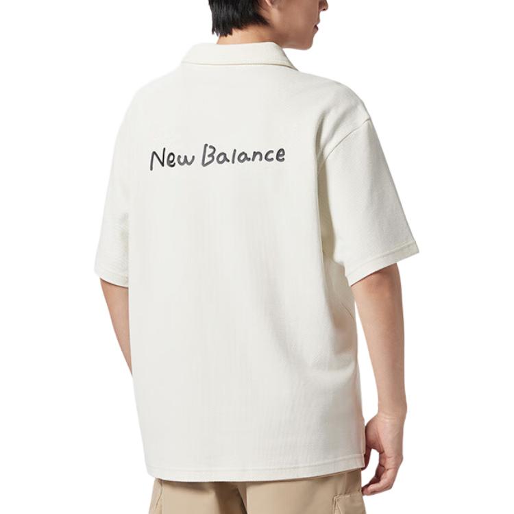 New Balance Polo Shirt Unisex White NFE27011-IV