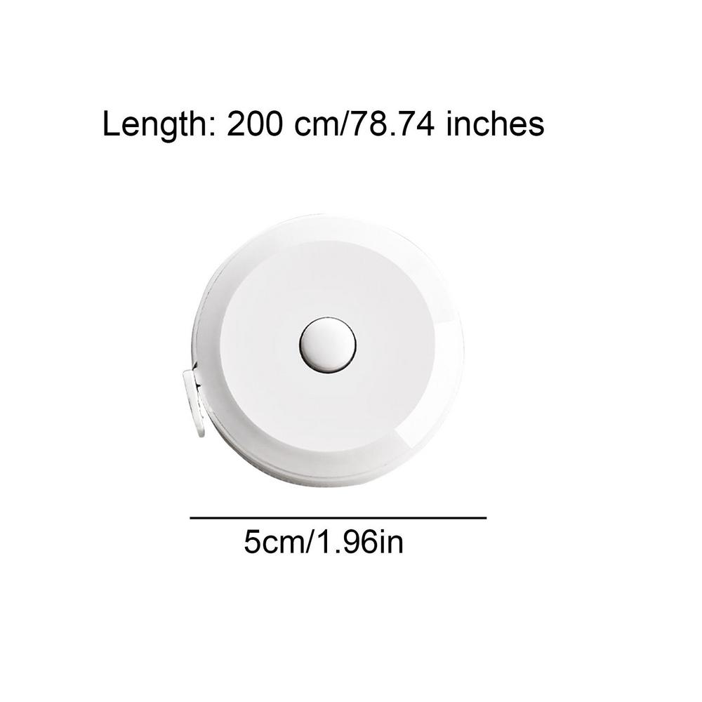 

2M Soft Tape Measure Retractable Body Measurement Tape Measuring Ruler Double Sided Metric Meter Ruler Measuring Tools білий