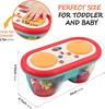Baby Toys for 6 to 12 Months, Drum Musical Learning Infant Toys Rotating Light Up Toys for 12-18 Months, Tummy Time Toys for Baby