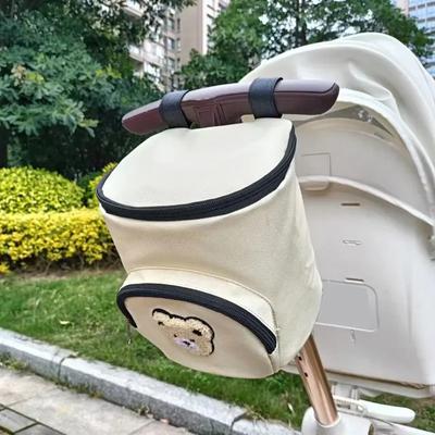 Baby Stroller Hanging Bag General Accessories Kids Walking Cart Saddlebag Cute Bear Baby Diaper Organizer Waterproof Storage Bag