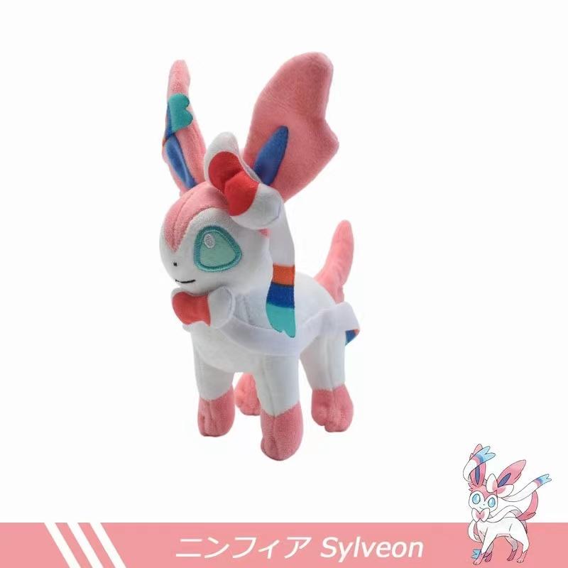 Model 9 Styles Pokemon Plush Toy Cartoon Anime Figure Eevee Jolteon Evolution Vaporeon Plush Stuffed Doll Birthday Gifts Kids
