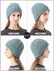 Knit Loose Cable Plus Cold Free Size Light Beige Loo&c Women's Cap, Fit, Knit, Size, Winter, Weather, Unisex, (56-64cm) -