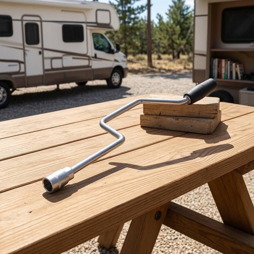 Stabilizer Jack Crank Handle Z-Shaped for Caravan Owners