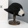 French daughter style elegant top hat female autumn and winter Hepburn style beret retro fashion face hat bucket hat