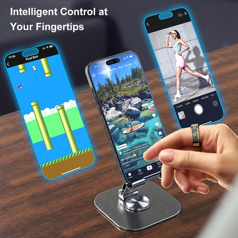 R11 Smart Ring Wireless Charging Heart Rate Blood Oxygen Monitor Ring Multi-sport Mode Blood Oxygen Monitor Ring for Men Women