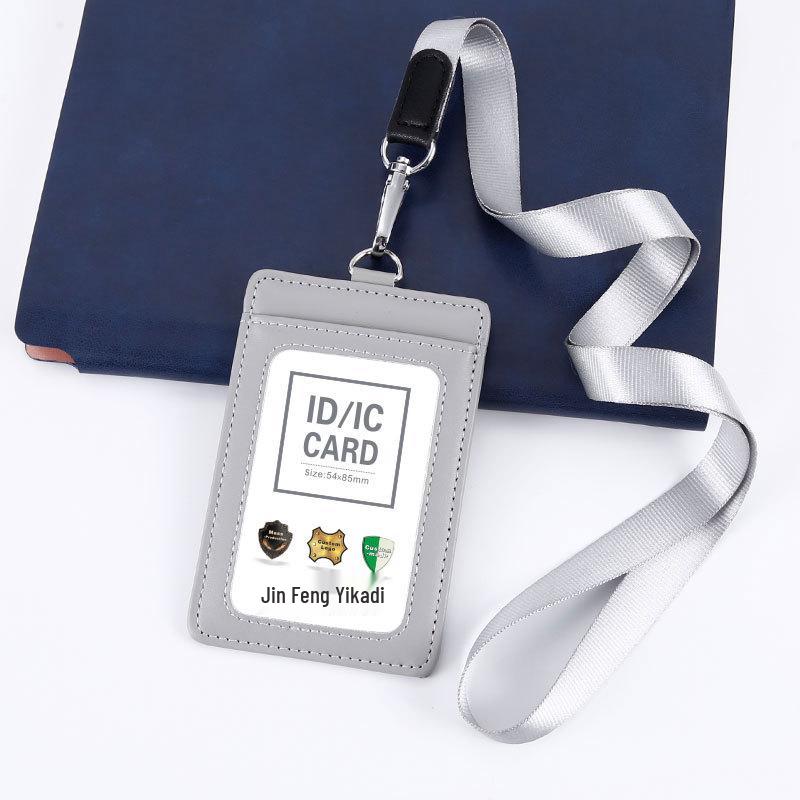 Γνήσιο Δερμάτινη Θήκη Ταυτότητας & Καρτών με Κορδόνι για Εργασία, Φοιτητές & Κάρτες Λεωφορείου