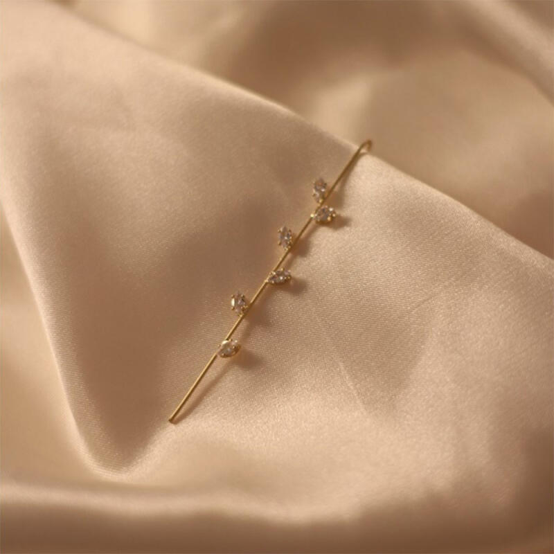 

Nirube Gold Crawler Women s Earrings Rose Hook rose gold