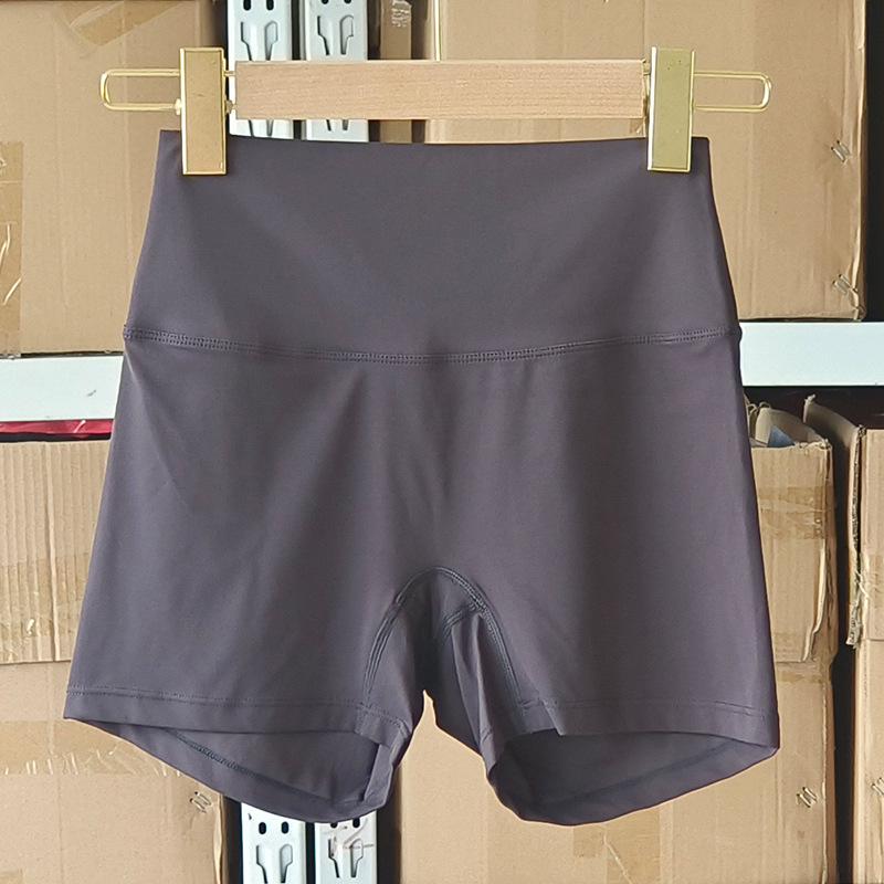 Women's High Waist Yoga Shorts, Nylon Tight Fit, High Elasticity