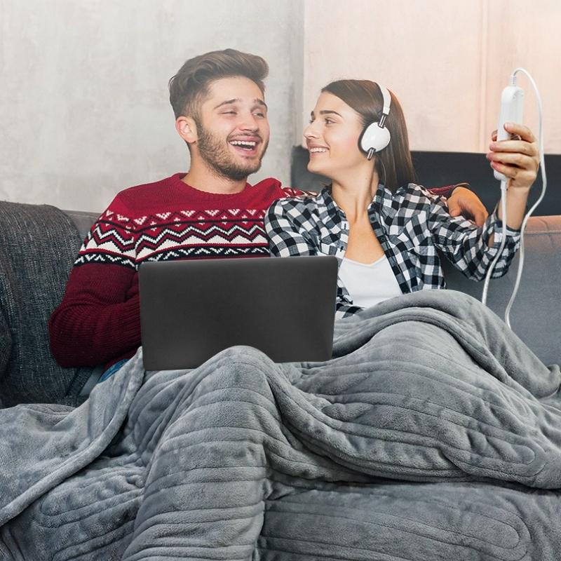 150x180cm Electric Heating Blanket Intelligent Temperature Control Heating Blankets Warm Up Blanket Zero Magnetic Field Fast Heating Washable Mattress