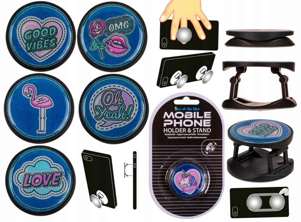Popsocket phone holder for fingers various designs