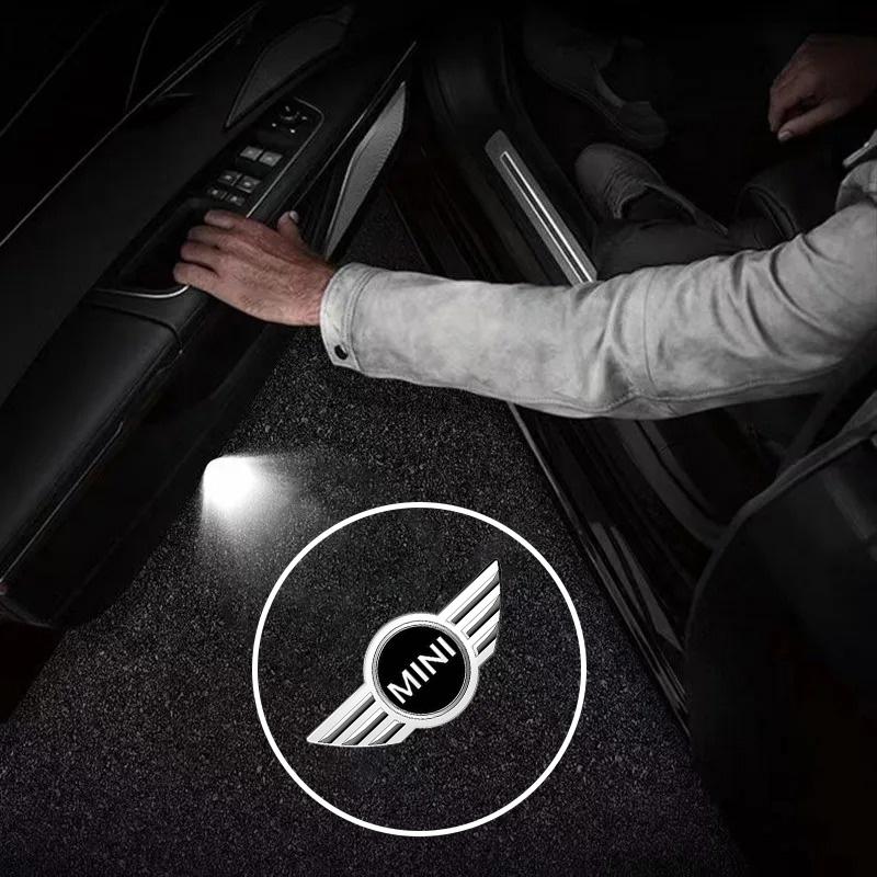 For mini DF012Pcs Led HD Car Door Logo Welcome Light Projector Lamps For BMW Mini Cooper R50 R53 R55 R56 R60 R61 F54 F55 F56 F60 Clubman