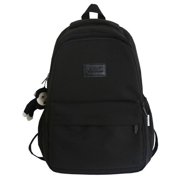 Junior High School Student Backpack, Female Korean Version, College Style, Lightweight High School Backpack, Large Capacity, Campus Versatile Backpack