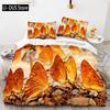 Butterfly Bedding Set Single Twin Full Queen King Size Mountain Elf Bed Set Aldult Kid Bedroom Duvetcover Sets 3D Anime 034
