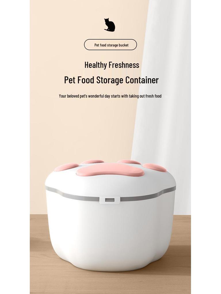 Ulepszony Pojemnik XL na Karmę dla Zwierząt w Kształcie Łapy na 8-10 kg