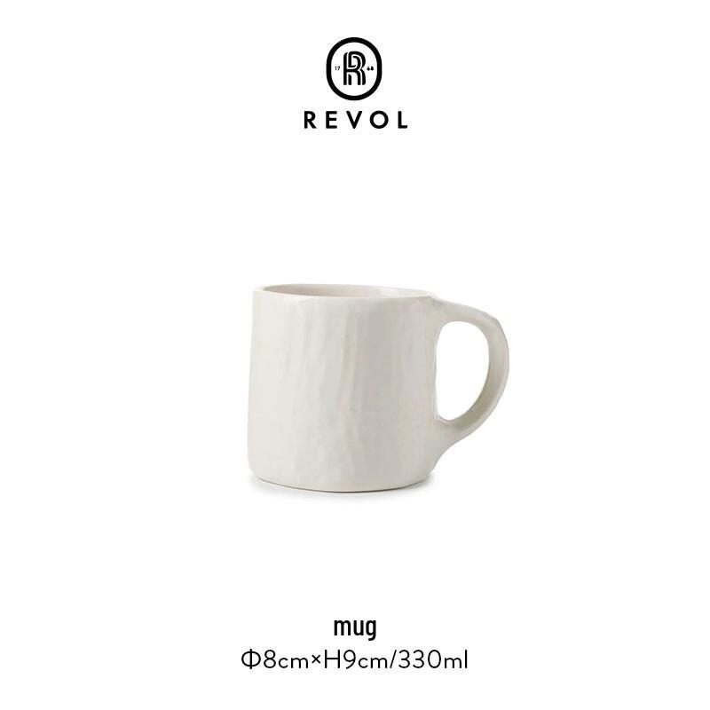 REVOLYli Simple White Ceramic Mug белый