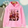 2025 New Autumn/Winter KPop Devil Hunter Cartoon Printed Girls' Hoodie Warm Children's Fashion Casual Children's Clothing Top