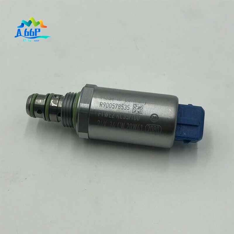 A66P-Excavator Parts 24V Hydraulic Pump Proportional Solenoid Valve R900578535 For FTWE2 K35-100
