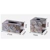 Natural Shell Tissue Paper Box Geometric Cut Surface with Irregular Shine Tissue Paper Drawer Toilet Paper Holder Napkin Holder