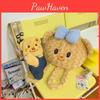Plush Butter Bear Cute Doll Bag Cartoon Backpack For Kids And Outings Adults