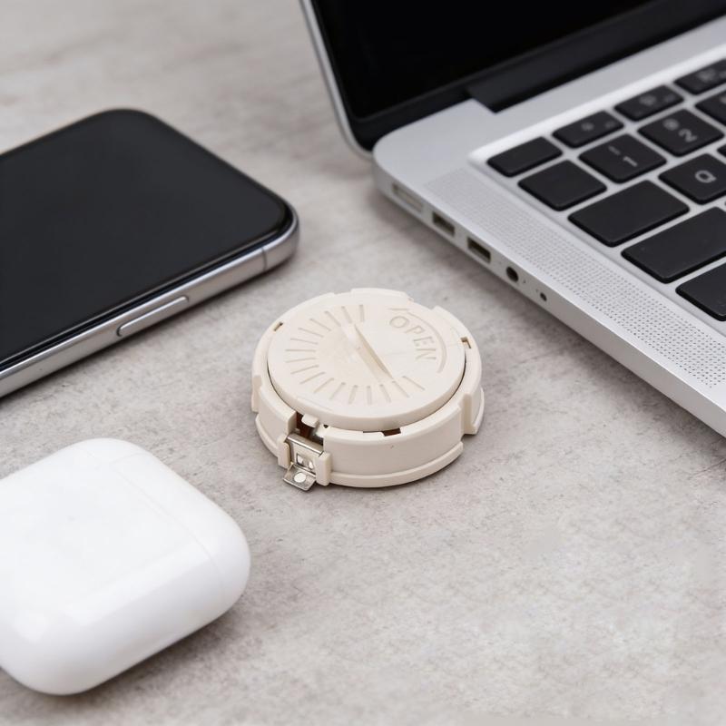 CR2450 Battery Holder With Cover Coin Button Battery Holder Container Case For Secure Battery Installation