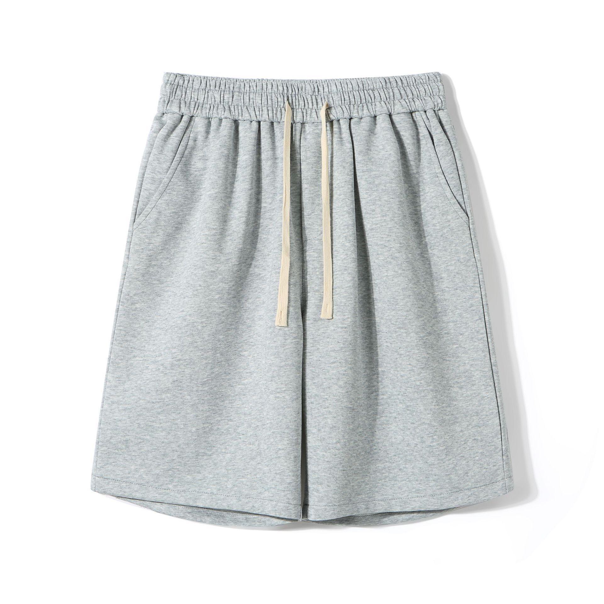 

LKTM Мужские серые спортивные бриджи для лета - Простые, Универсальные, Свободного кроя XL светло-серый