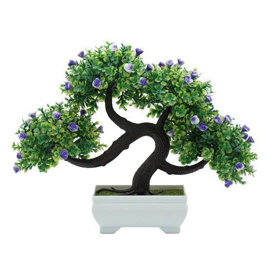 Artificial Flower Tree Plant Potted Bonsai Wedding Party Desktop Furniture Decor