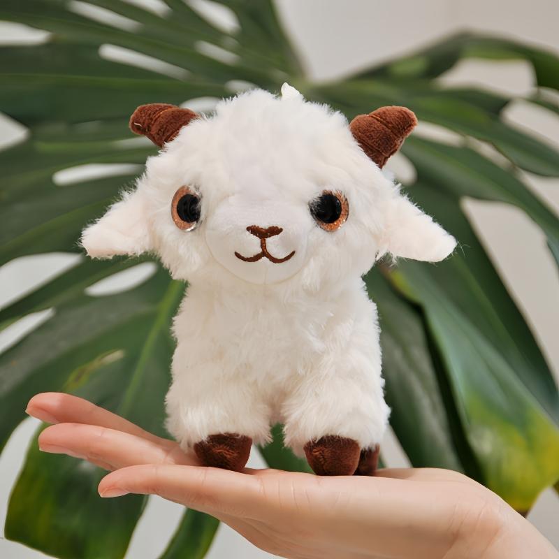 Cartoon Standing Lamb Pendant Plush Doll Keychain Creative Backpack Decoration Pendant Cute Lamb Animal Keychain Best Gift A1