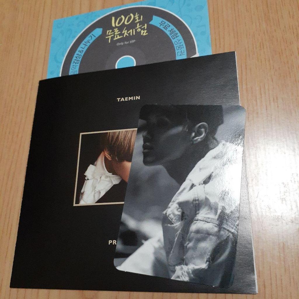 [USED] SHINee Taemin PRESS IT Trading Card Included