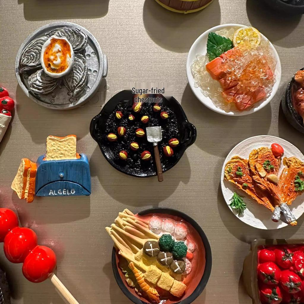 3D Stereoscopic Magnetic Food & Vegetable Fridge Magnets