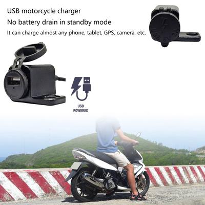 Large Power  USB Charges Efficient USB Charging Solution Motorcycle USB Charging Adapter ABS Bike Charges for Motorcycles