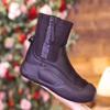 Snow boots women's shoes 2024 new cotton shoes winter velvet thickened zipper Martin boots thick-soled Northeast short boots women