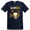 Blink 182 Band T Shirt W/ Guitar Players Retro Rock Concert Graphic Art Tee