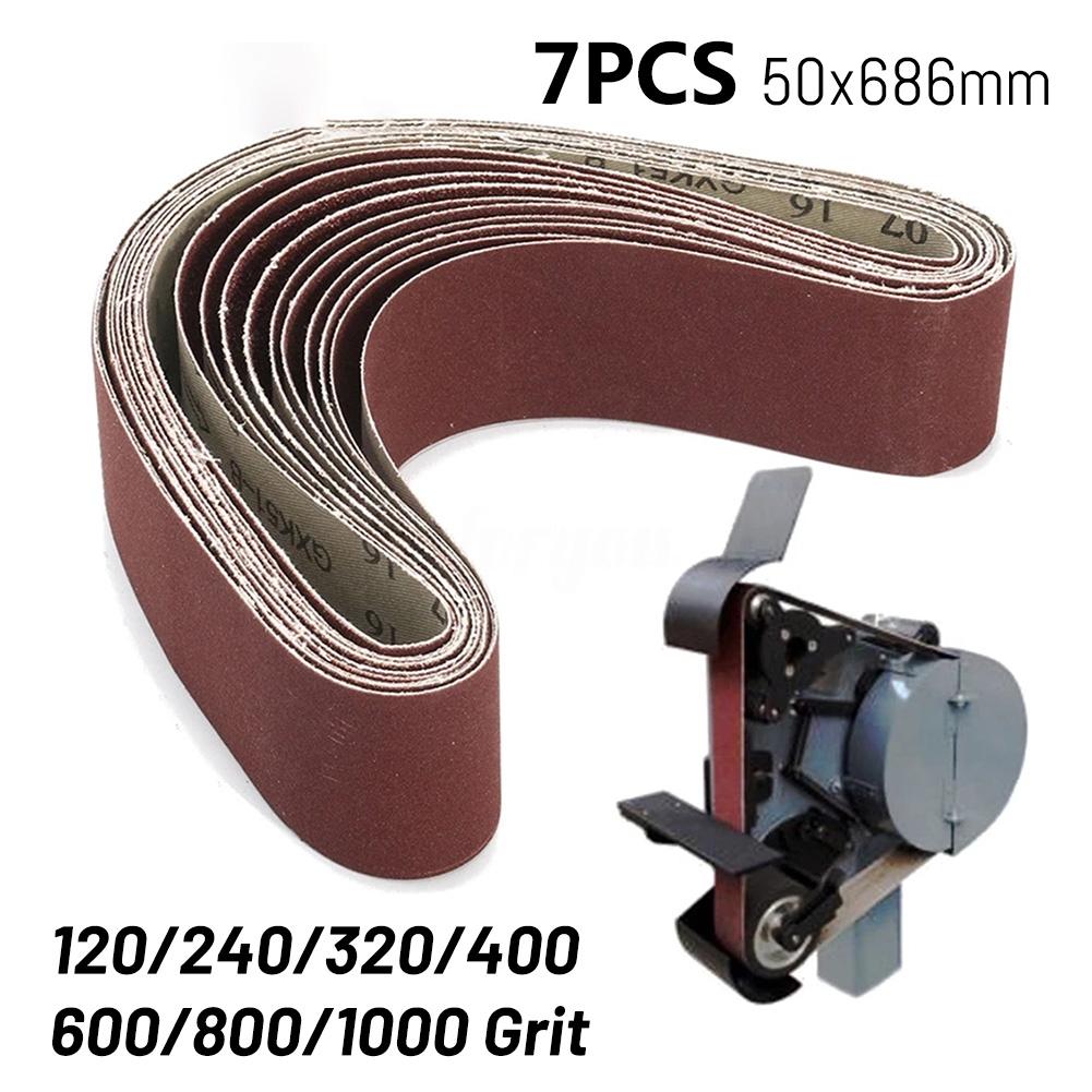 Reddish Brown Sanding Belt Detailing Finishing 50x686mm Aluminum Oxide