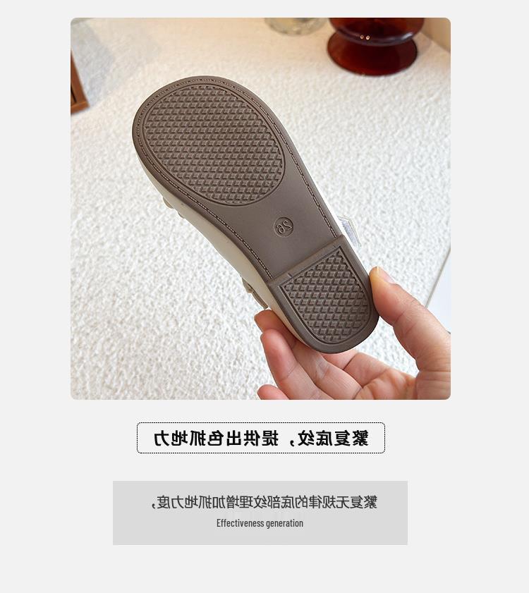 Dívčí kožené Mary Jane boty s měkkou podrážkou - Sladký styl, Protiskluzové dětské princeznovské boty