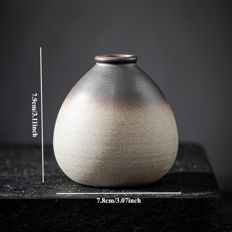 Ceramic Small Vases, Ceramic Flower Utensils, Tea Table Vases, Coarse Pottery, Zen Inspired Home Decorations